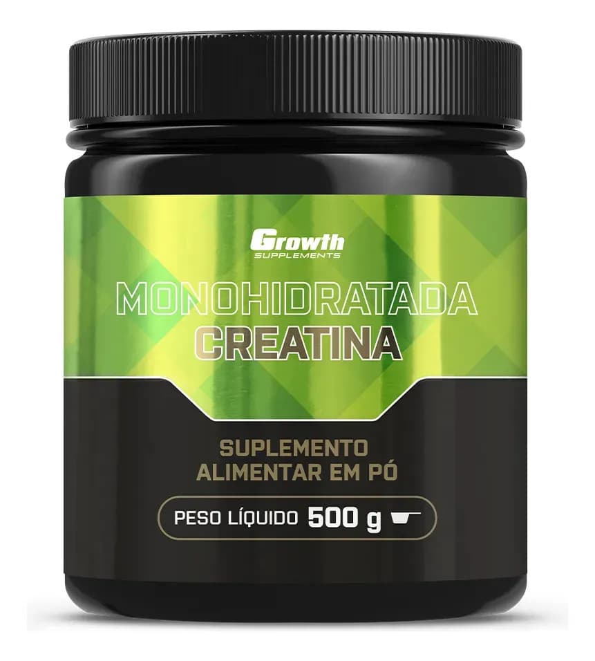 Growth Supplements Creatina Monohidratada 500g Growth Supplements - Sem Sabor em Pó