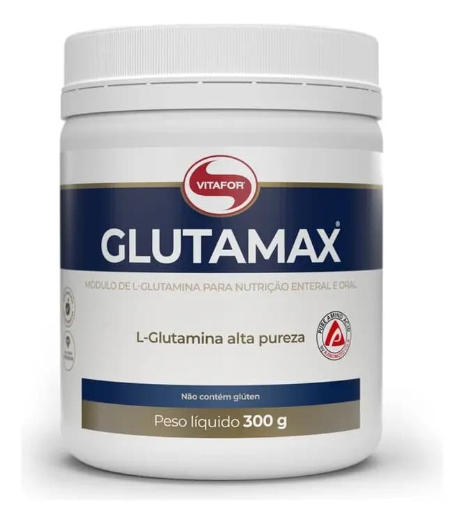 Vitafor Glutamina 300g Glutamax Vitafor - Alta Pureza Tecn. Japonesa Sabor Neutro