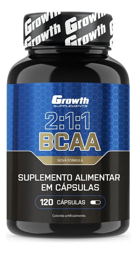 Growth Supplements BCAA 2:1:1 120 cápsulas Growth Supplements