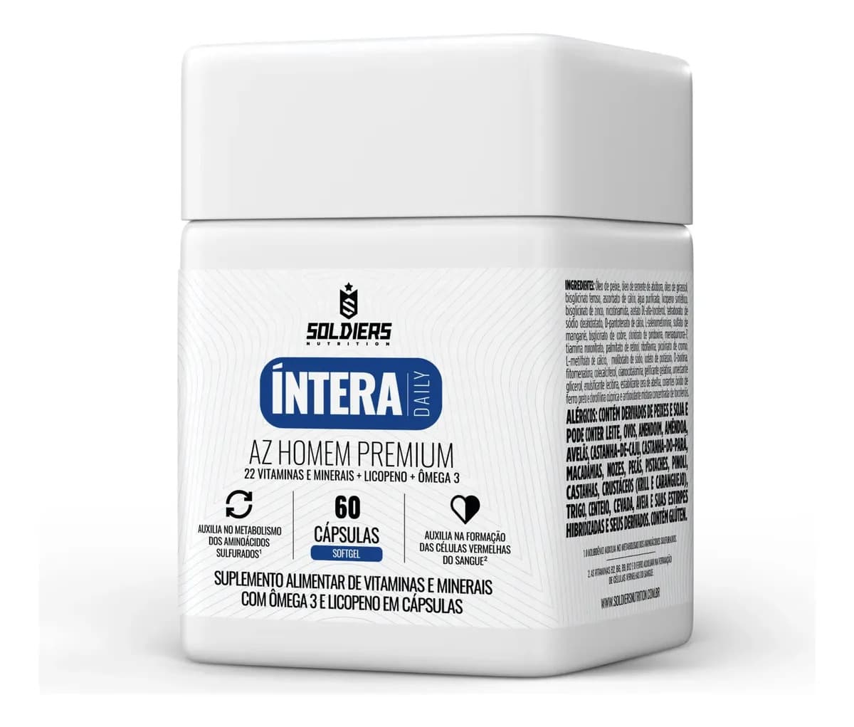 Soldiers Nutrition Multivitamínico Az Homem 60 Caps Softgel Íntera - Soldiers Natural