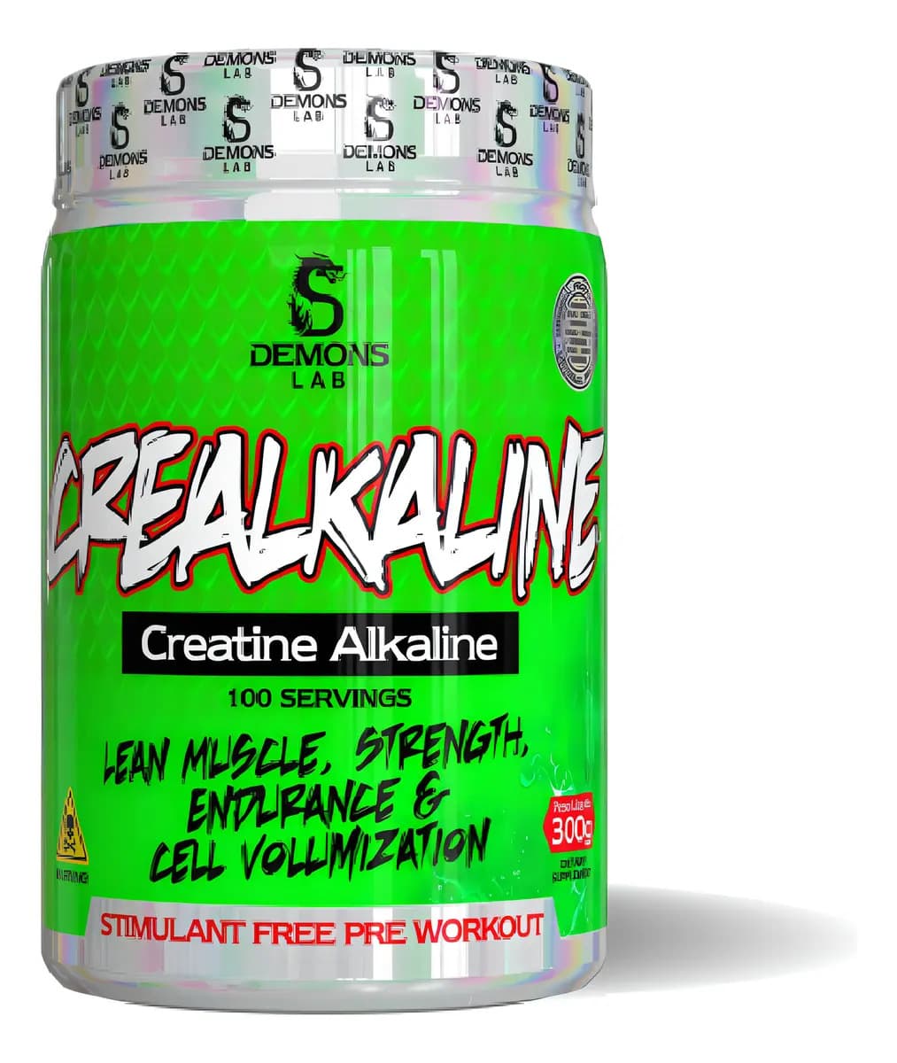 Demons Lab Creatina Crealkaline 300g Demons Lab Suplemento Esportivo Crescimento Muscular