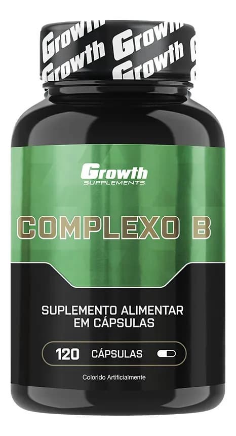 Growth Supplements Vitamina Complexo B 120 Cápsulas Growth Supplements
