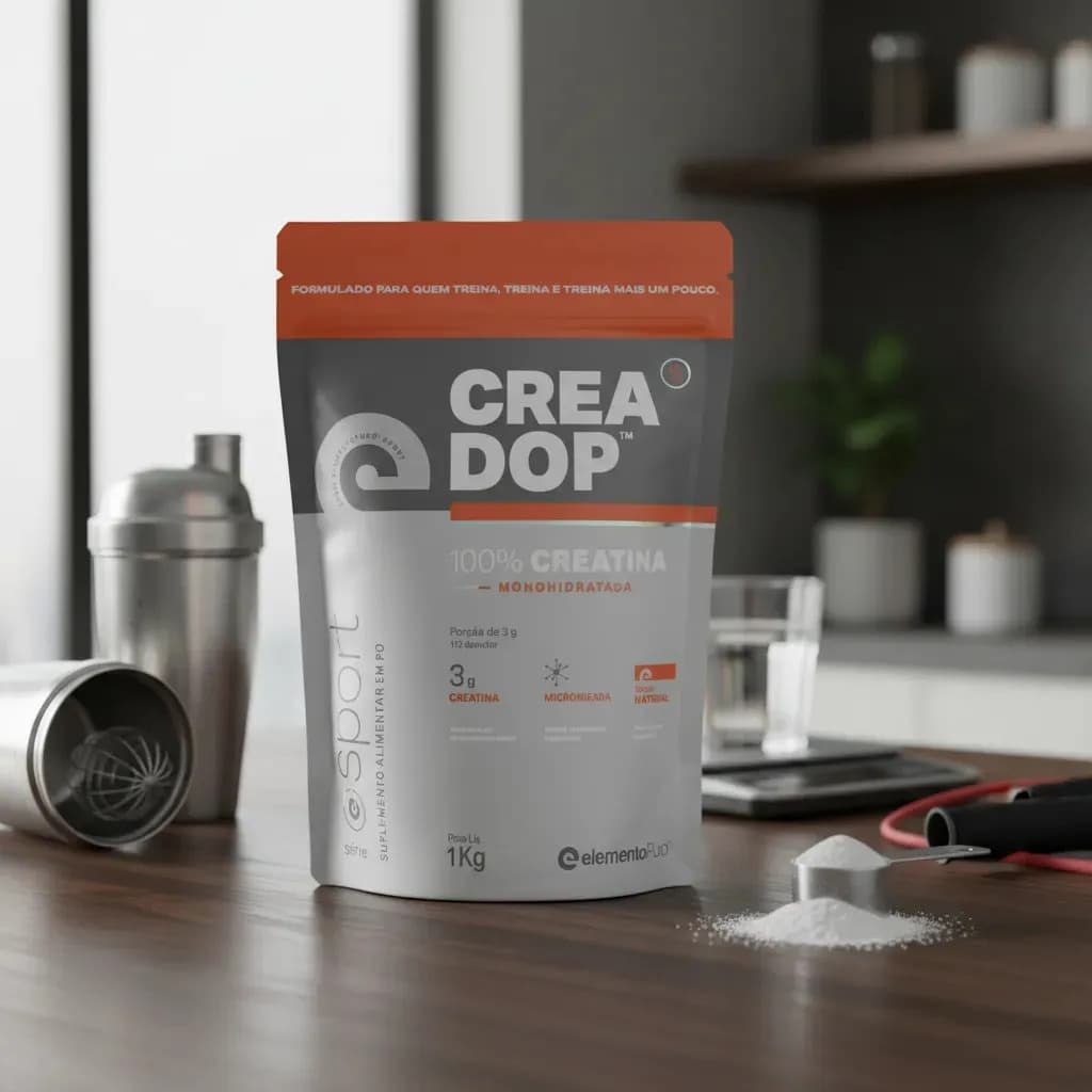 ElementoPuro Creatina Monohidratada 100% Pura 1kg Creadop Elementopuro Sem Sabor