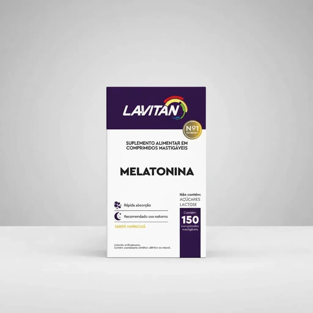 Lavitan Melatonina Lavitan em comprimidos sabor Maracujá de 150 un