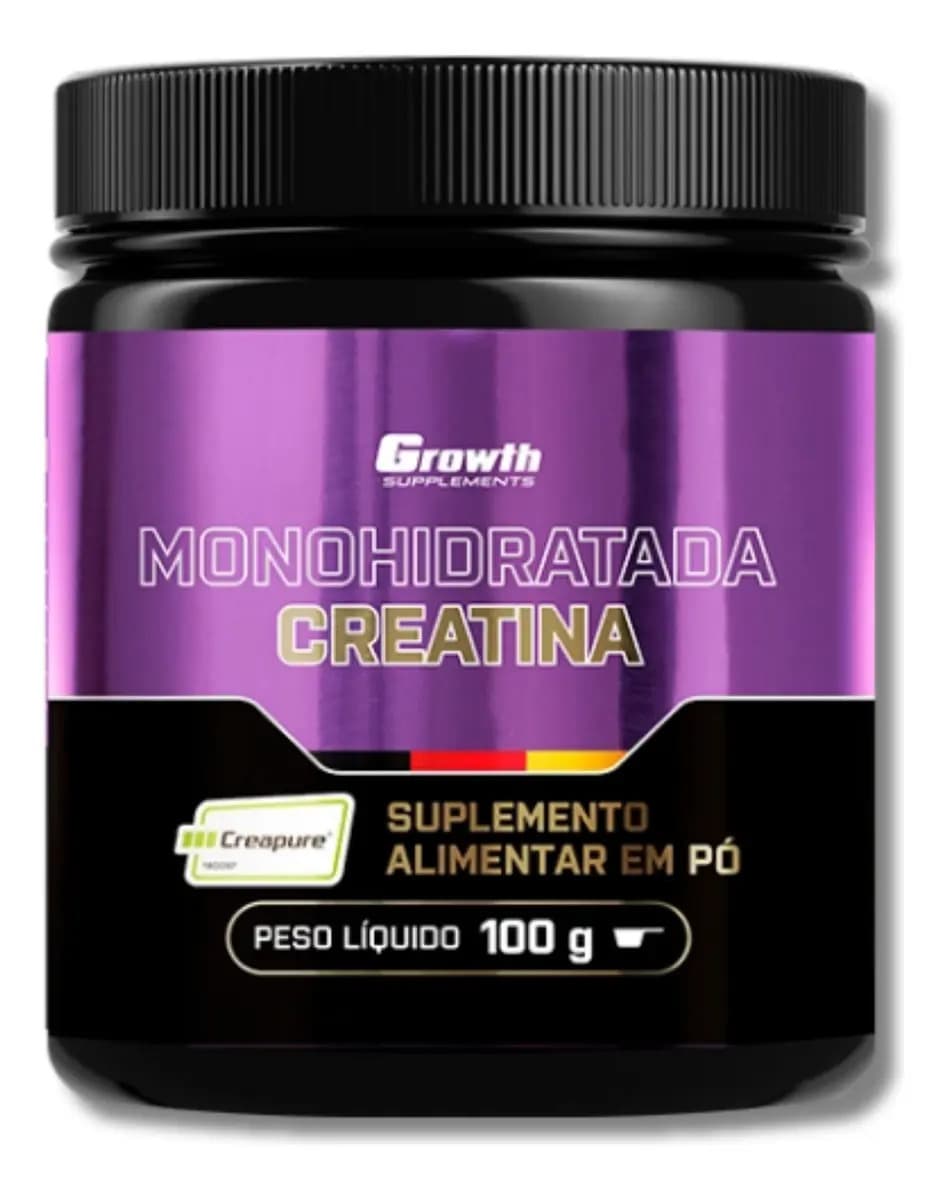 Growth Supplements Creatina Em Pó 100g Creapure Growth Supplements