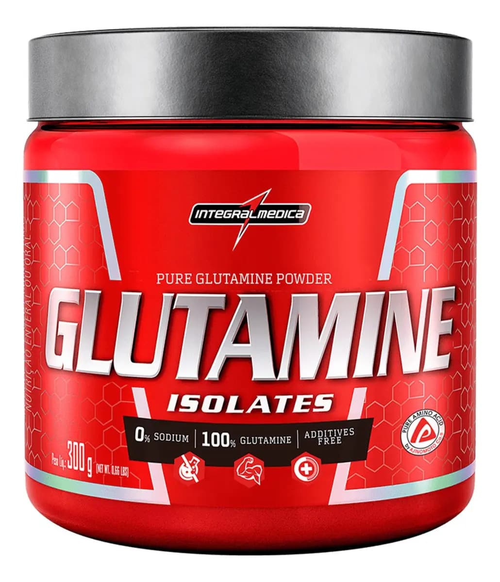 Integralmédica Suplemento Glutamina em Pó Sem Sabor 300g Integralmédica