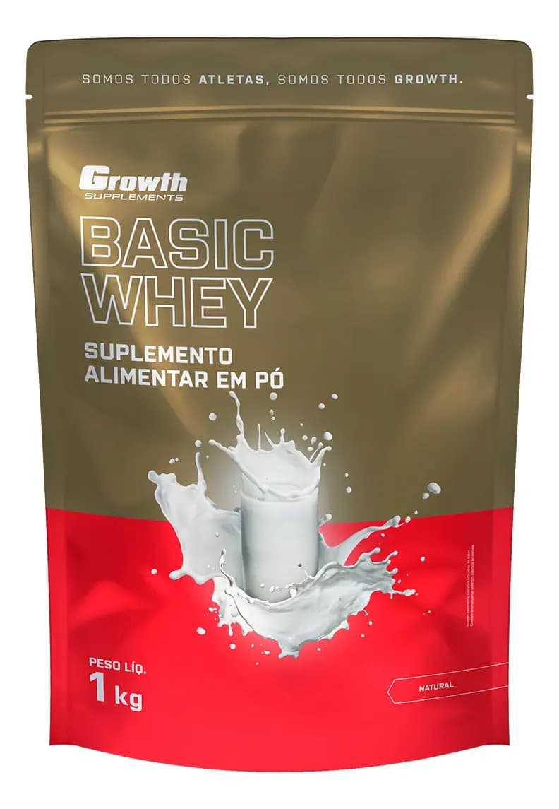 Growth Supplements Basic Whey 1kg Growth Supplements - Natural