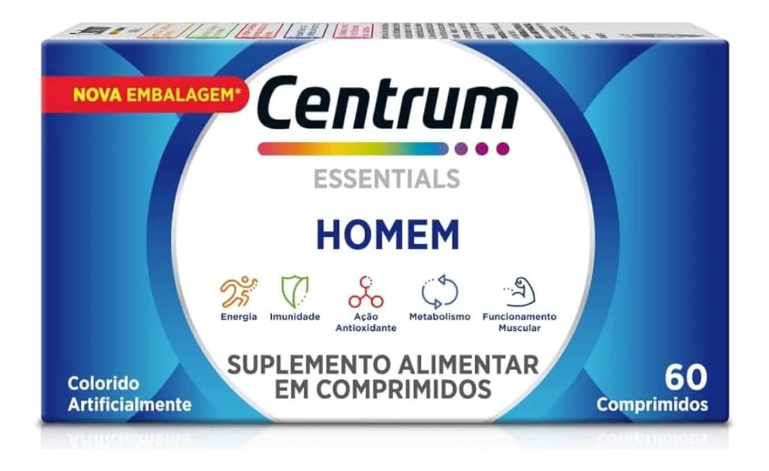 Centrum Suplemento Vitamínico Centrum 60 Comprimidos