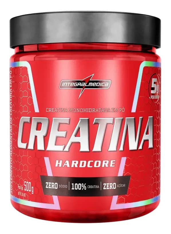 Integralmédica Creatina Hardcore Pote Integralmedica 500g Sem Sabor
