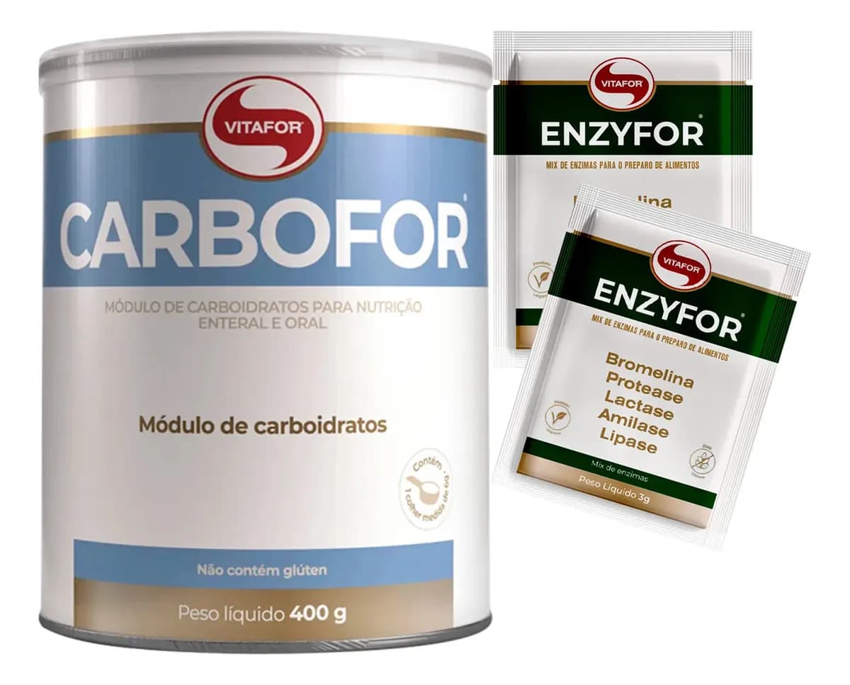 Vitafor Carbofor Vitafor 400g Ganhe Sabor Sem Sabor (natural)