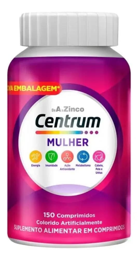 Centrum Multivitamínico para Mulher Centrum Vitaminas de A à Z 150 Comprimidos