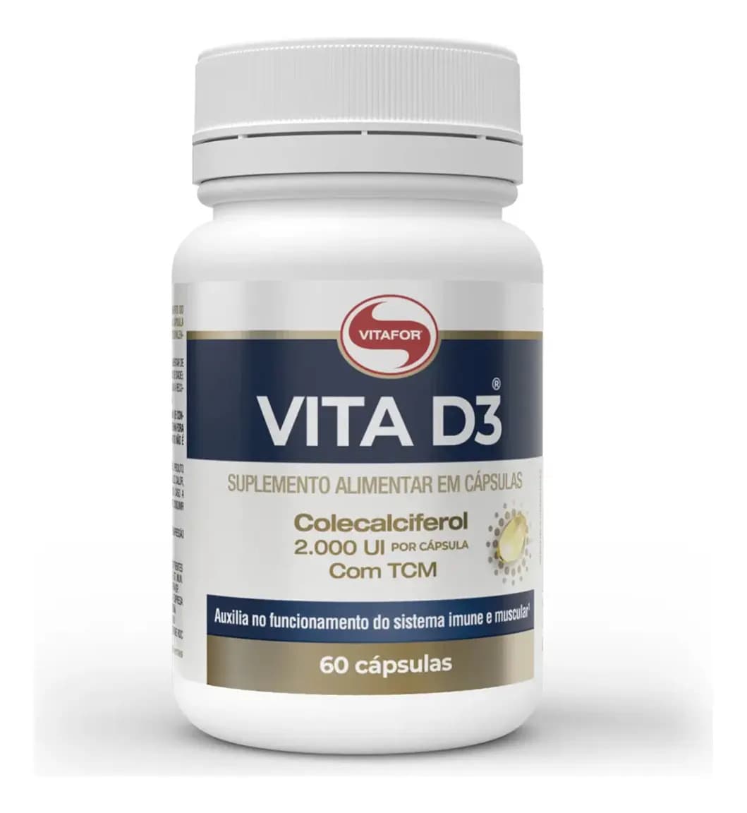 Vitafor Vitamina D3 60 Cápsulas Vitafor