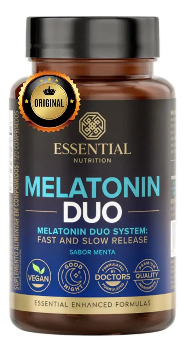 Essential Nutrition Melatonina Duo Sublingual 120comprimidos Essential Nutrition Sabor Menta