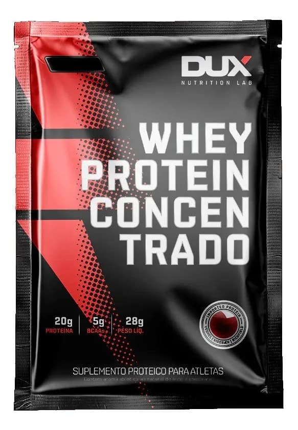 Dux Nutrition Suplemento Dux Nutrition Whey Protein Concentrado sabor cappuccino de 28g