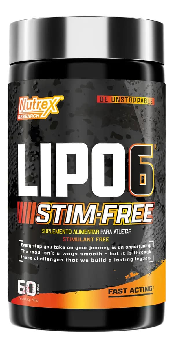 Nutrex Research Termogênico Lipo-6 Stim Free 60 Cáps Nutrex Research Sabor Sem sabor