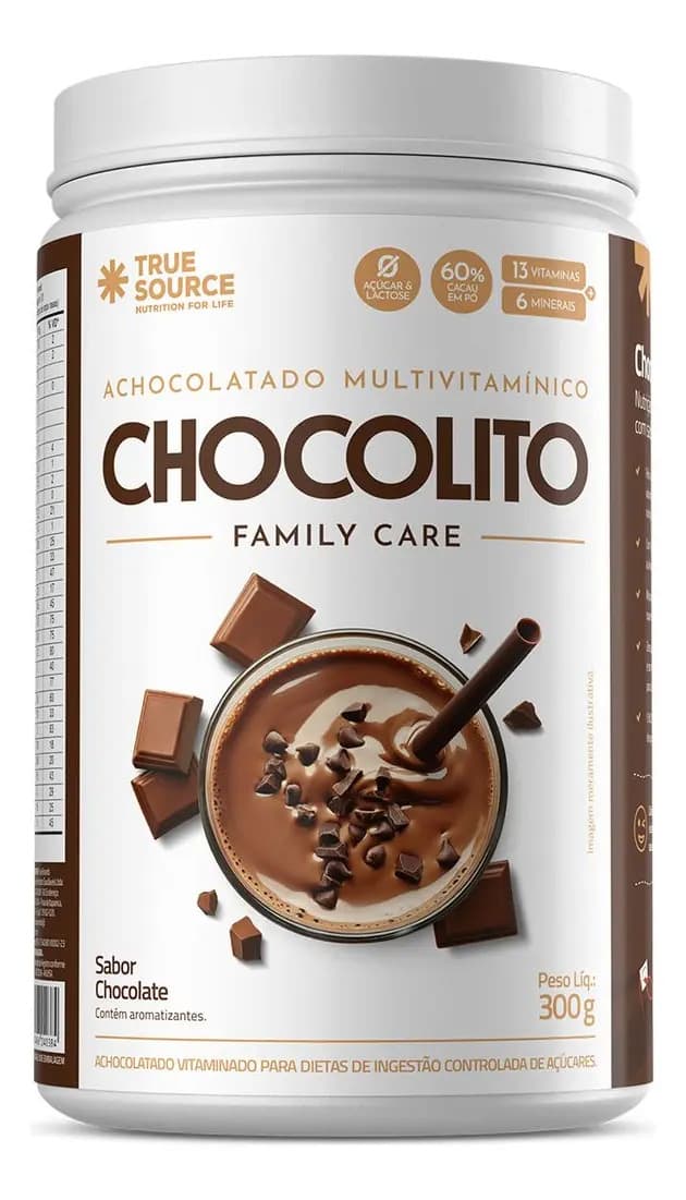 True Source Achocolatado Multivitamínico Chocolito 300g True Source