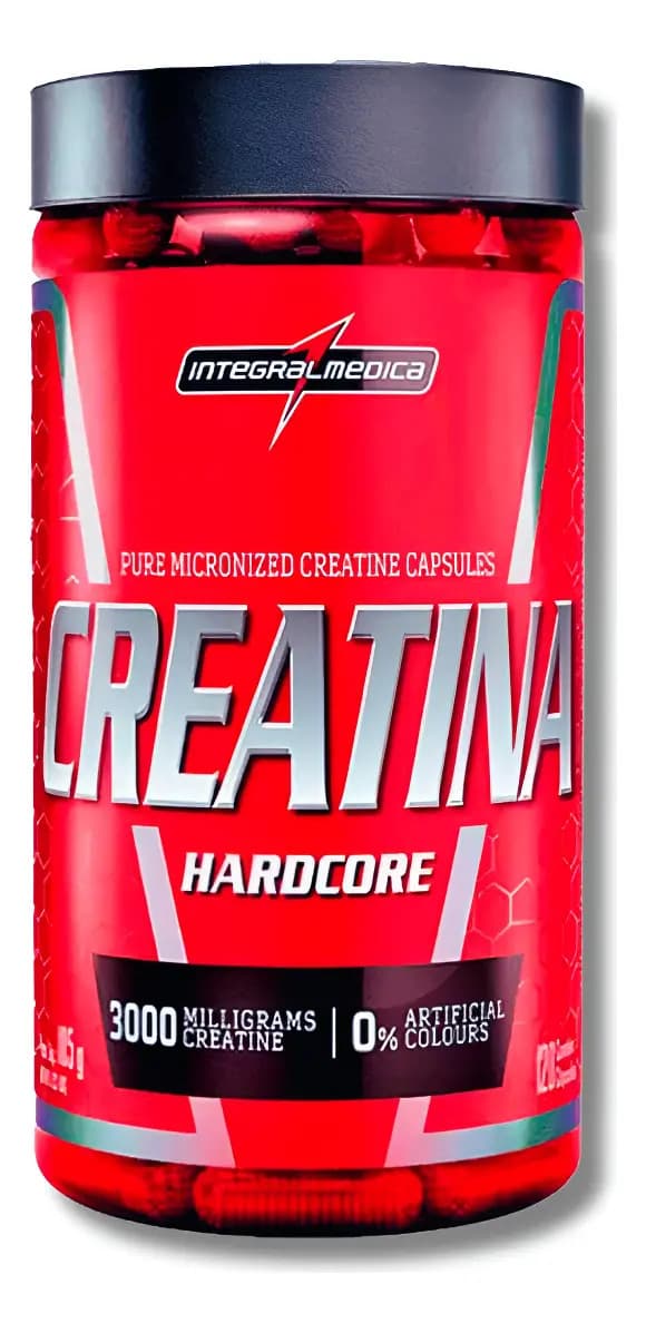 Integralmédica Creatina Integralmedica 120 Cápsulas Hardcore Monohidratada Sabor Sem Sabor