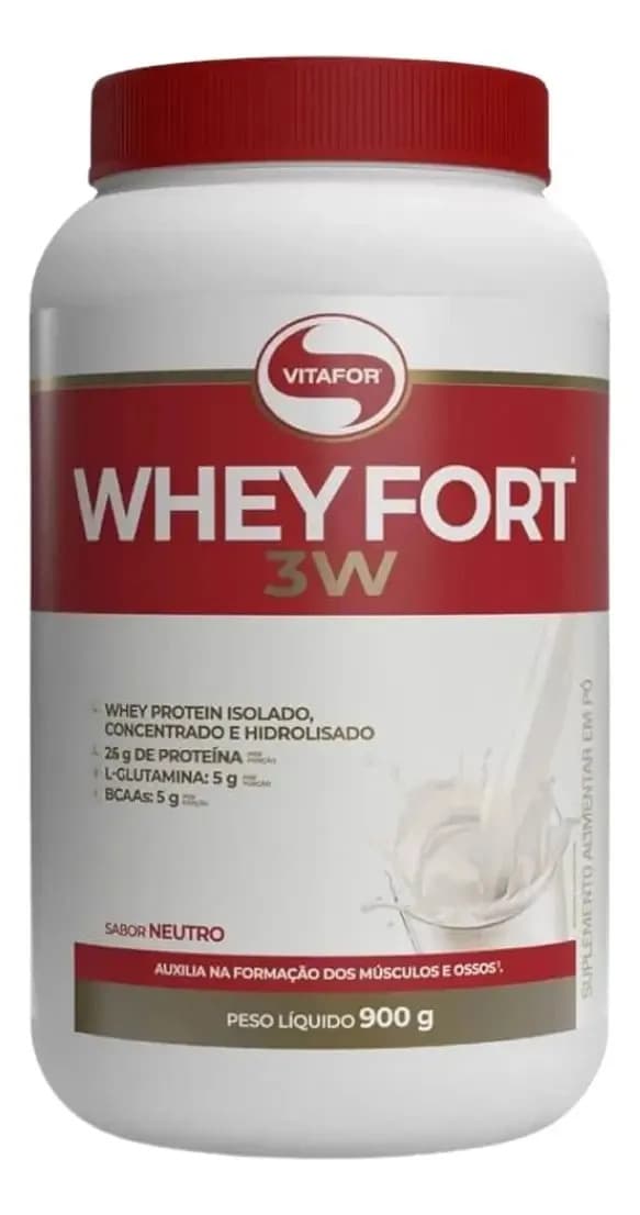 Vitafor Whey Fort 3w 900g Vitafor Sabor Neutro