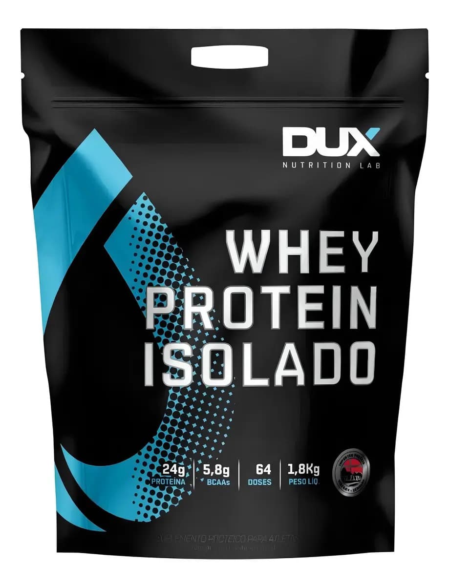 Dux Nutrition Whey Protein Isolado Dux Nutrition 1,8 Kg Sabor Morango
