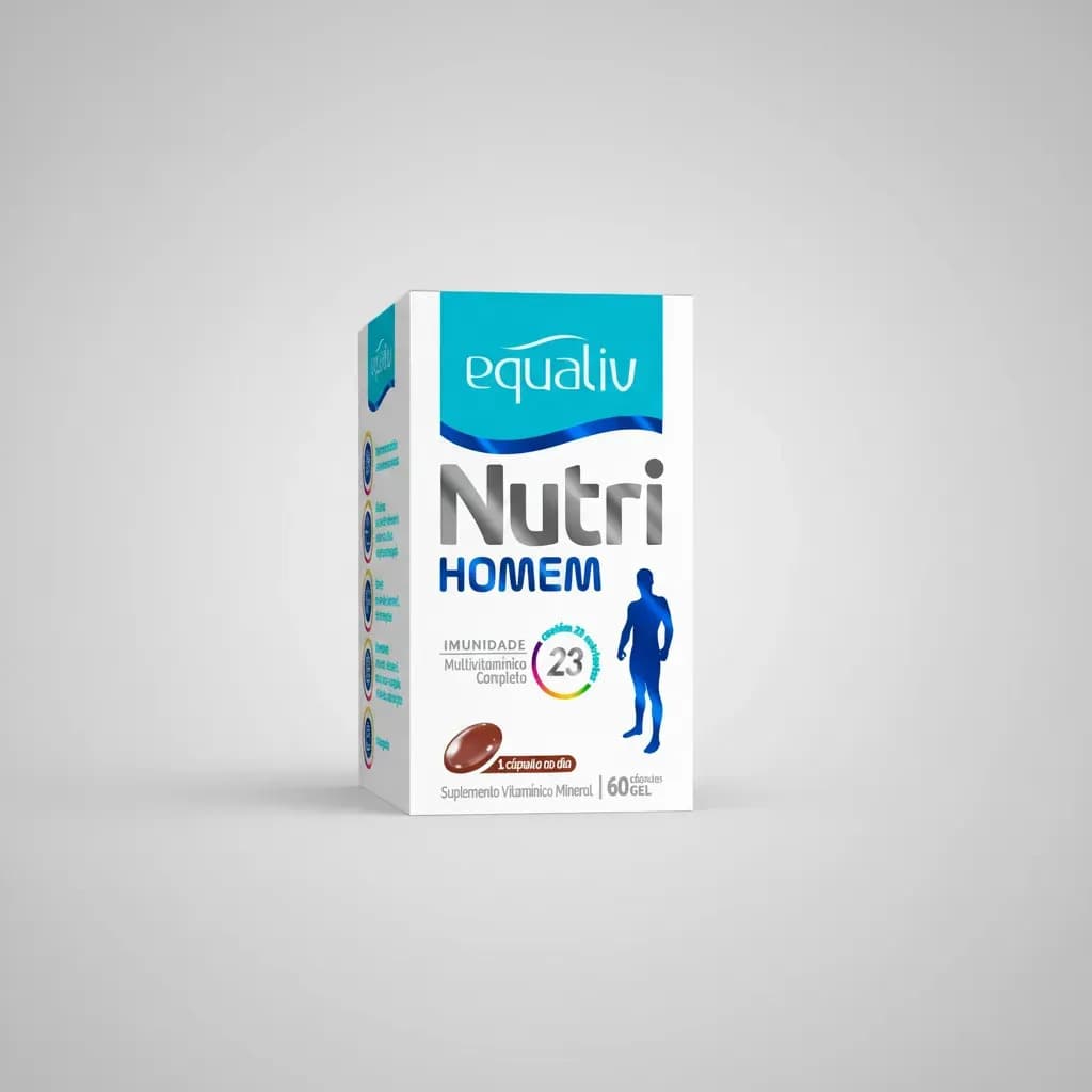 Equaliv Nutri Homem Equaliv 60 Cápsulas – Multivitamínico Completo