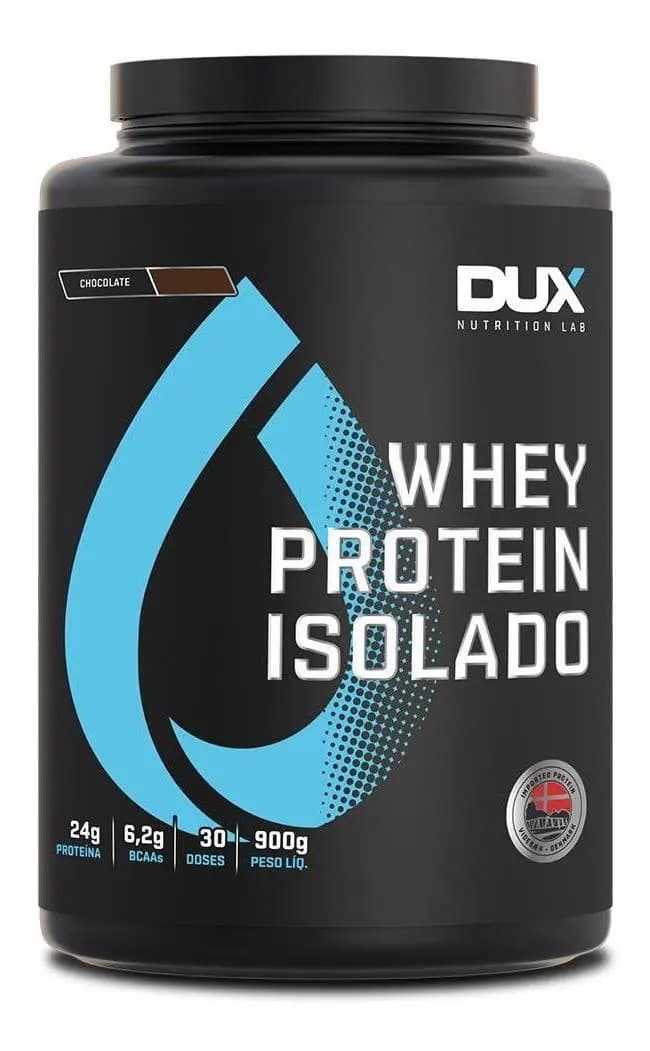 Dux Nutrition Whey Protein Isolado Dux Nutrition - Pote 900g Sabor Cappuccino