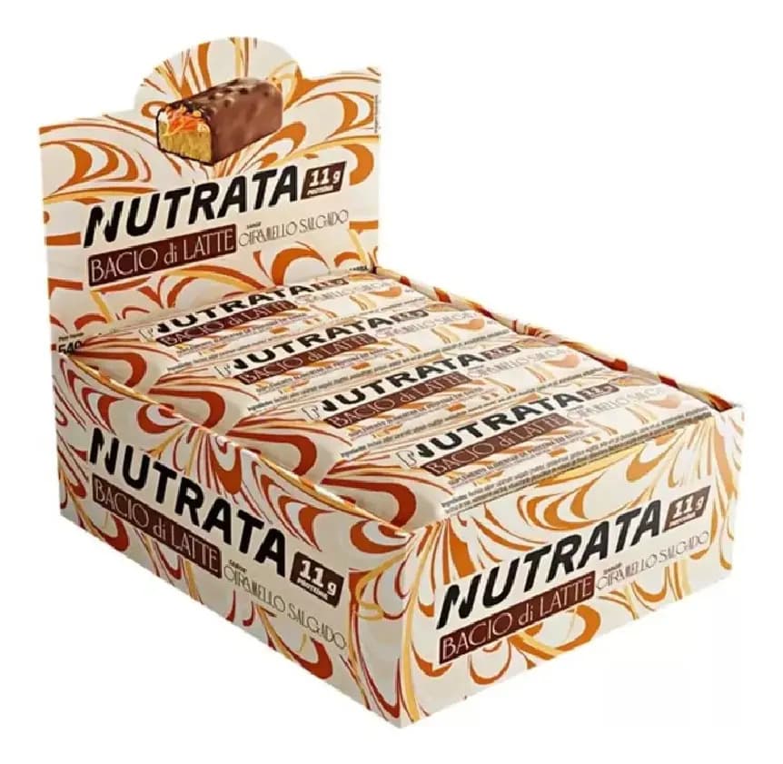 Nutrata Barra Bacio Di Latte Caramelo Salgado - Nutrata Kit c/12 Un. Caramelo Salgado