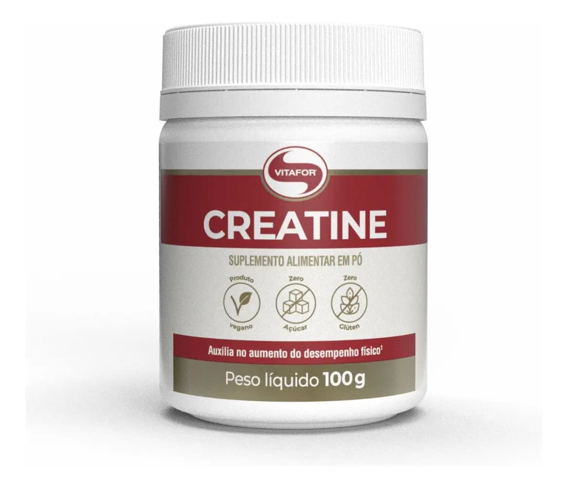 Vitafor Creatina Monohidratada Creatine Sem Sabor 100g Vitafor