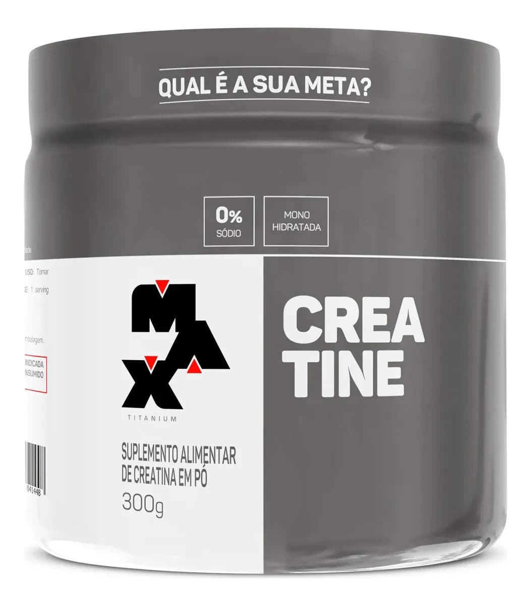 Max Titanium Creatina 300 Gr Max Titanium Sabor Sem sabor Creatina Monohidratada