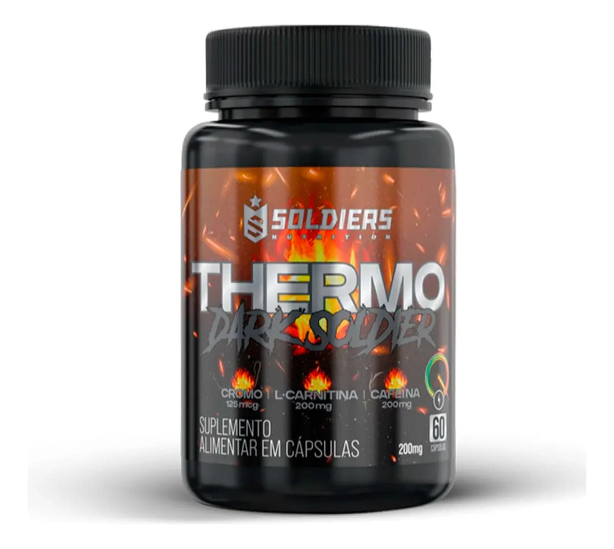Soldiers Nutrition Termogênico Dark Cafeina 100% Importado Soldiers Nutrition Energia Rendimento Definição