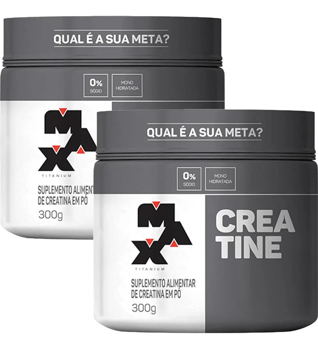 Max Titanium Creatina Max Titanium em pó Sem sabor x 300g 2 un