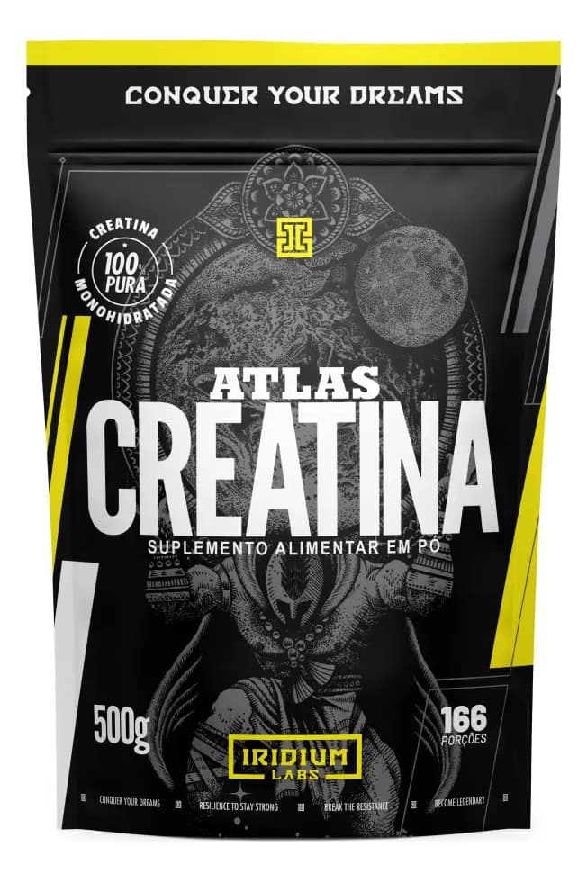 Iridium Labs Creatina Atlas Monohidratada 500g - 100% Pura - Iridium Labs Sem sabor