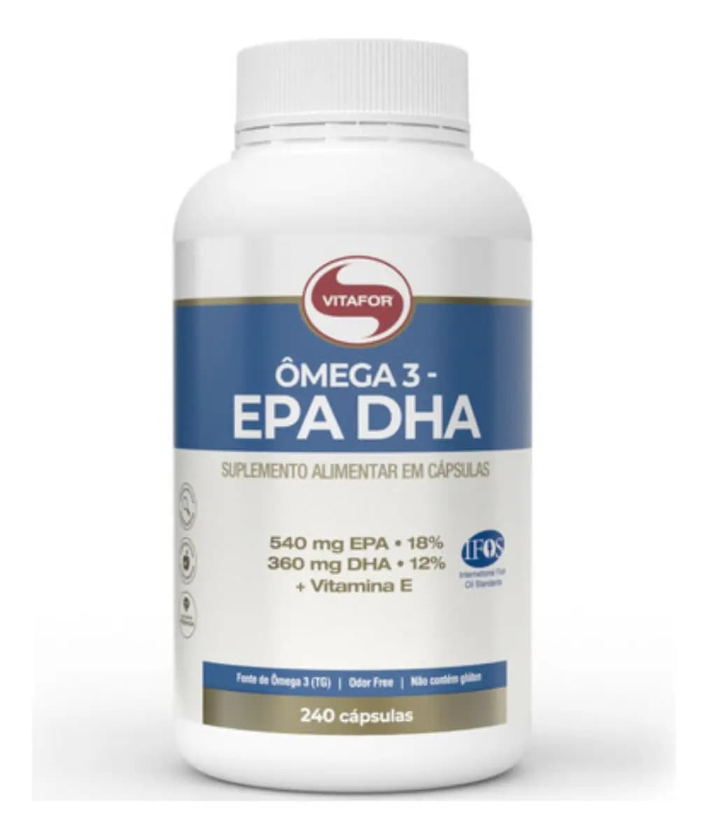 Vitafor Ômega 3 Epa Dha 240 Cápsulas Vitafor Sem Sabor