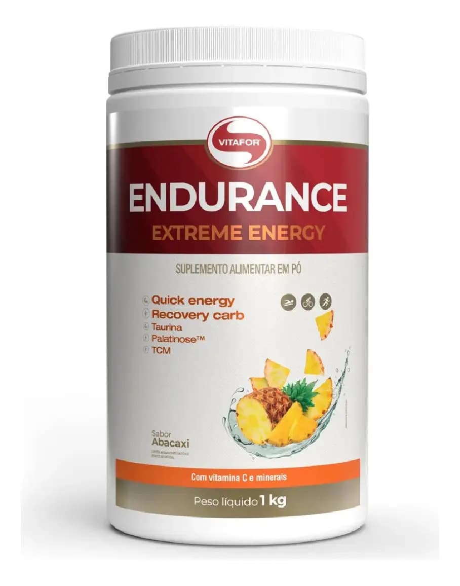 Vitafor Pré-treino Endurance Extreme Energy Pote 1kg Vitafor Abacaxi