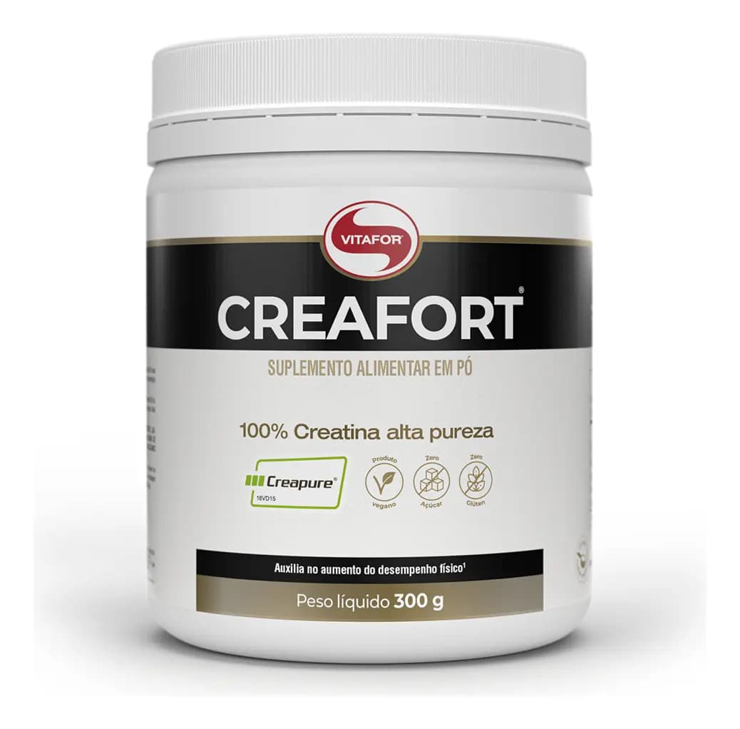 Vitafor Creatina Creafort Creapure (300g) Vitafor - Sabor Sem Sabor