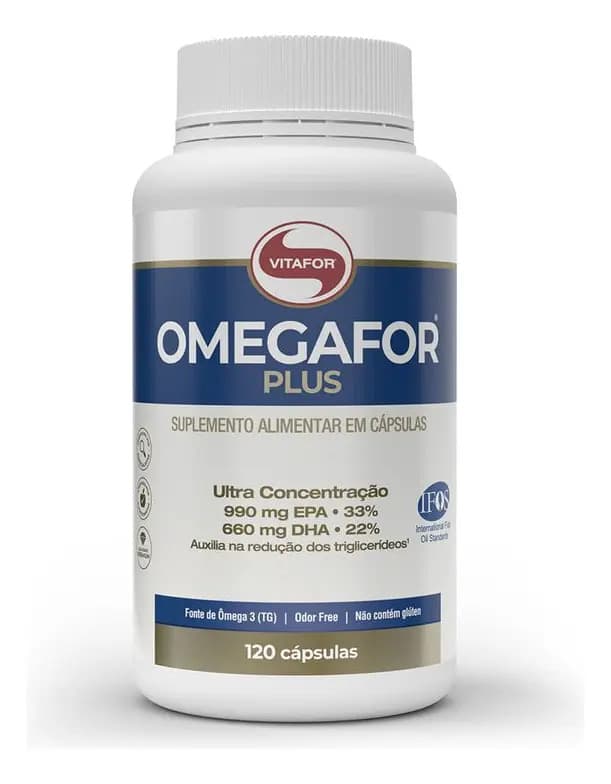 Vitafor Ômega 3 Omegafor Plus - Selo Ifos - 120 Cápsulas - Vitafor Sabor Neutro