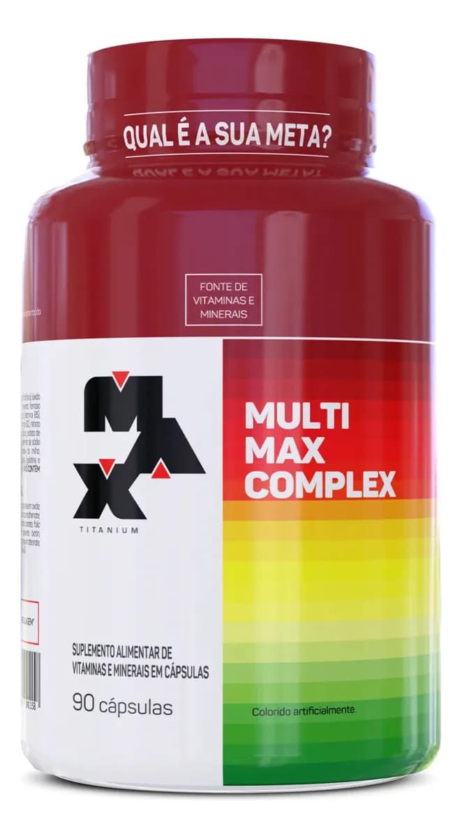 Max Titanium Multivitaminico Multimax Max Titanium 90 Cápsulas Max Titanium Sabor Natural