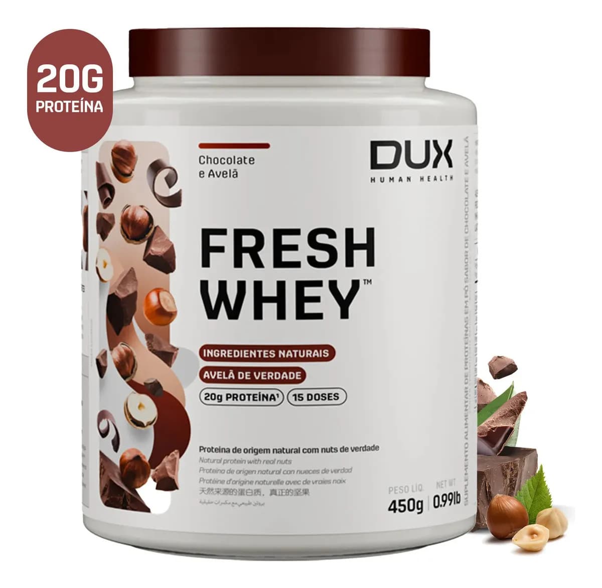 Dux Nutrition DUX HUMAN HEALTH Fresh Whey Chocolate e Avelã 450g