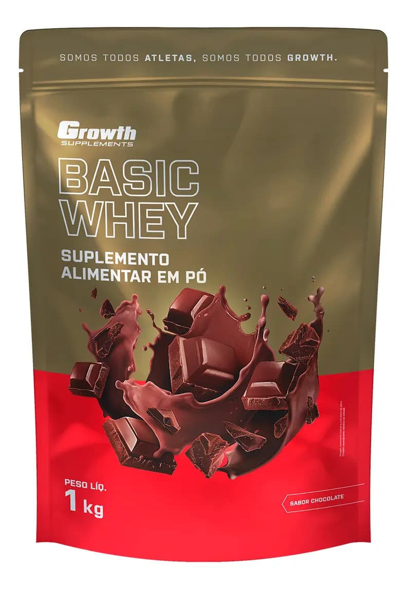 Growth Supplements Basic Whey 1kg Growth Supplements - Chocolate