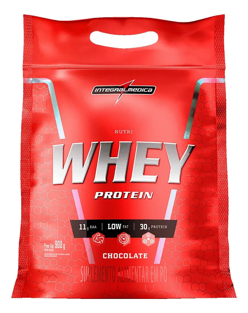 Integralmédica Nutri Whey Protein Pouch Chocolate 900g Integralmédica