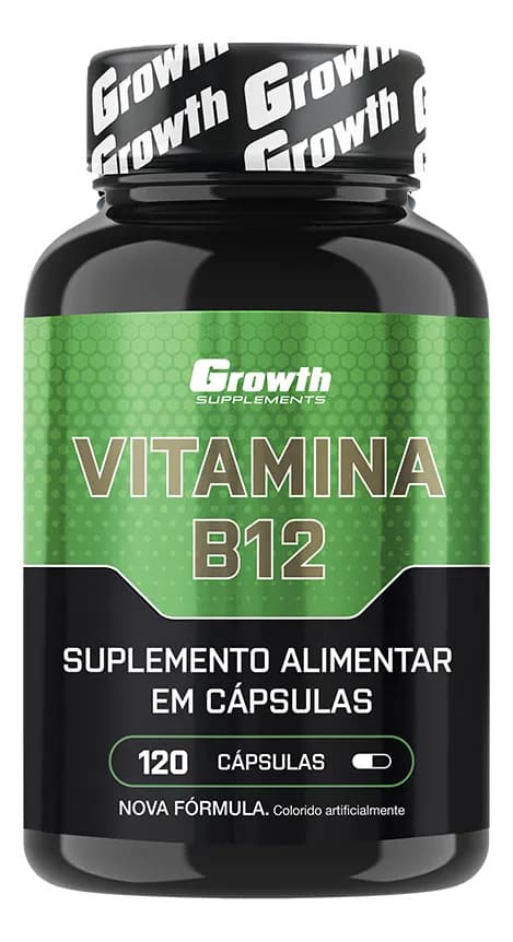 Growth Supplements Vitamina B12 120 cáps. Growth Supplements