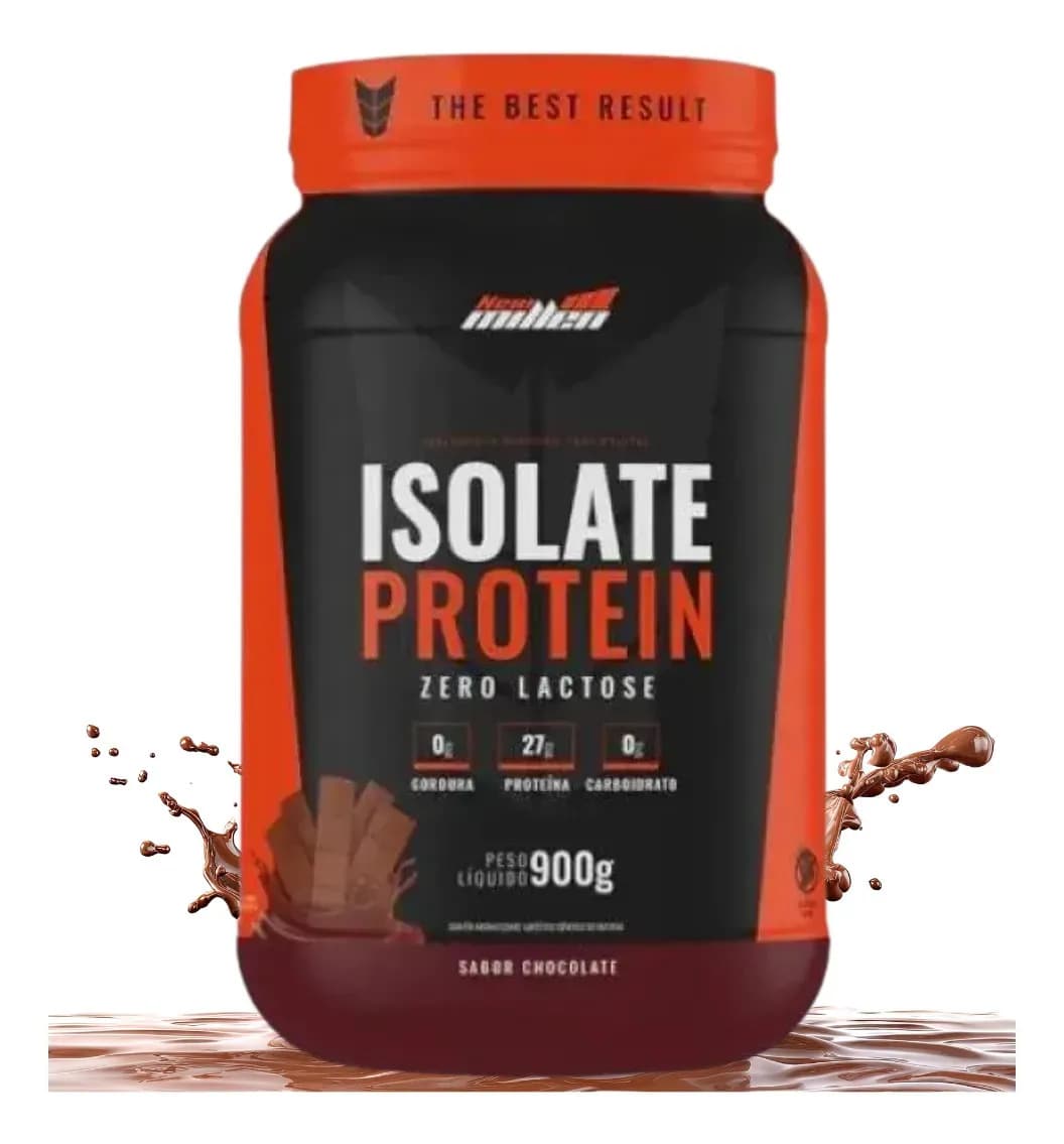 New Millen Proteína bovina isolada New Millen Whey Zero Lactose Isolate em pó sabor Chocolate x 900g