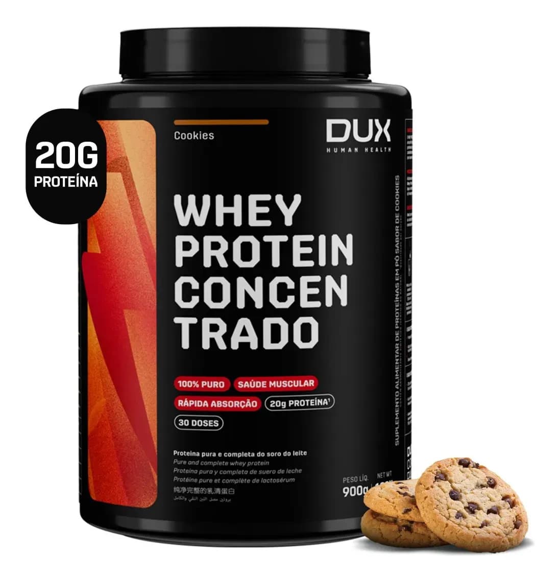 Dux Nutrition DUX HUMAN HEALTH Whey Protein Concentrado 900g Cookies