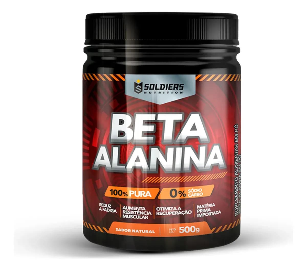 Soldiers Nutrition Beta Alanina 500g Suplemento em pó - Soldiers Nutrition