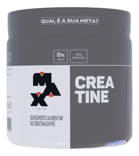 Max Titanium Creatina 150g Creatina Monohidratada Max Titanium Sem Sabor Alta Pureza