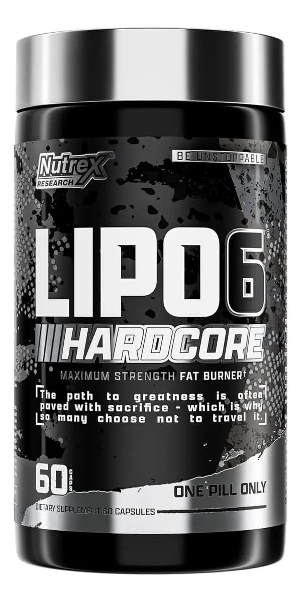 Nutrex Research Termogênico Nutrex Lipo 6 Hardcore 60 Cápsulas Sem Sabor Nutrex Research