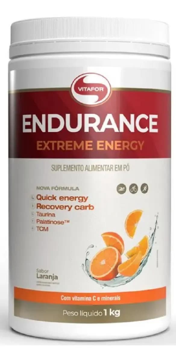 Vitafor Endurance Extreme Energy Laranja 1000g Vitafor