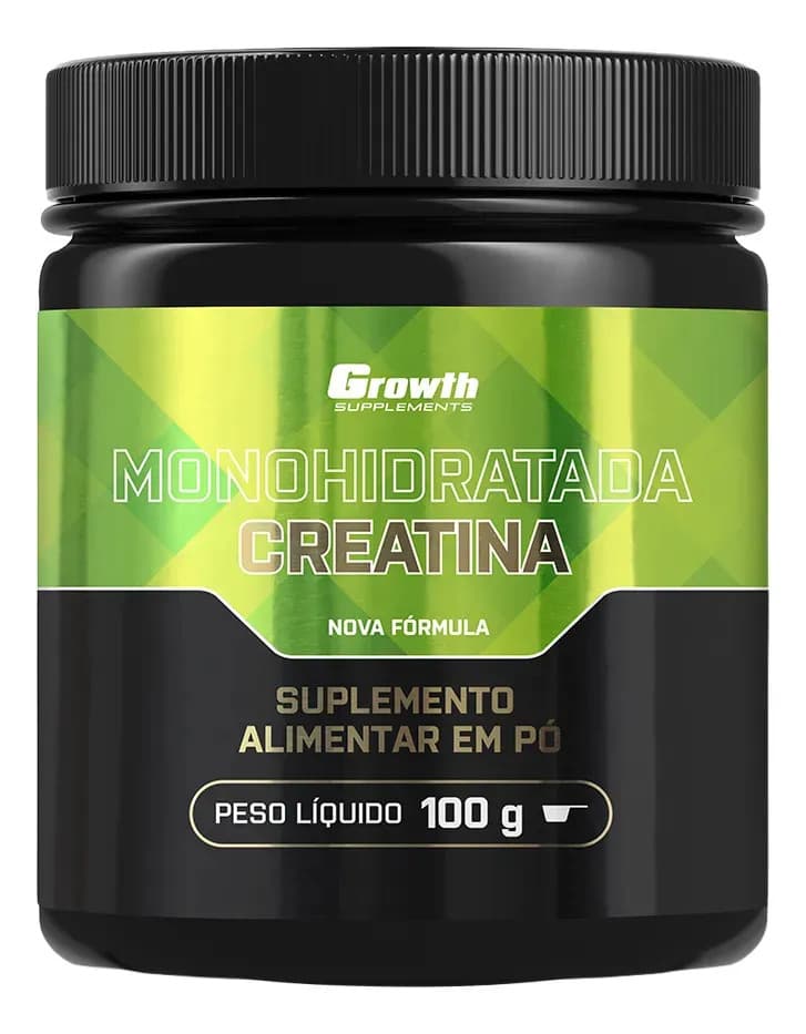 Growth Supplements Creatina Monohidratada 100g Growth Supplements - Sem Sabor em Pó