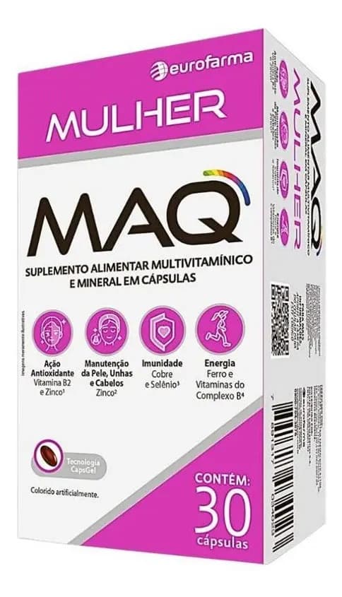Eurofarma Suplemento Multivitamínico Eurofarma Maq Mulher 30 Cápsulas