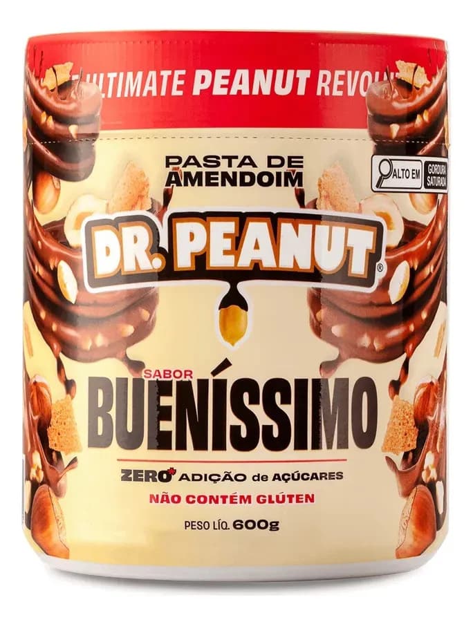 Dr. Peanut Suplemento em pasta Dr. Peanut Melhor Pasta de Amendoim amentoim cremosa sabor Bueníssimo x 600g