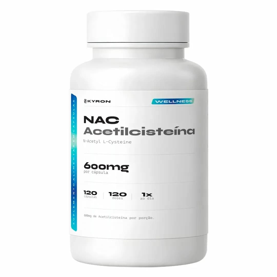 KYRON N-acetil L-cisteína Nac 600mg Precursor Glutationa 120 Cápsulas